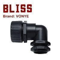 90° Nylon Connector - PF Thread